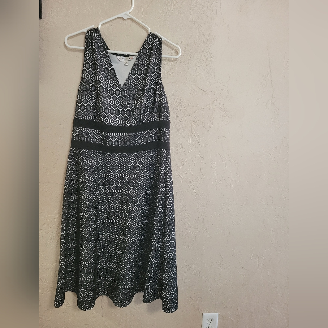 Black And White A Line Dress